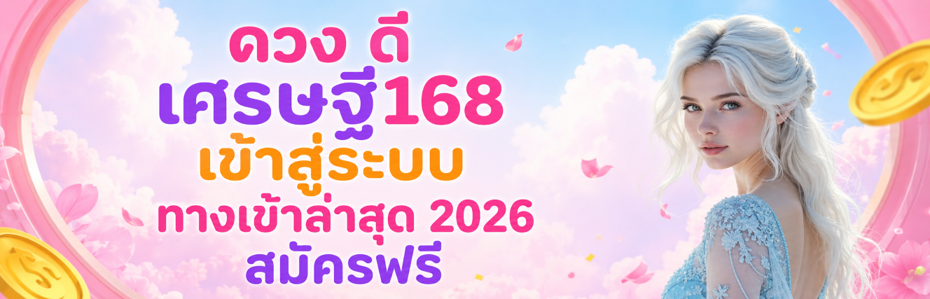ดวง ดี เศรษฐี168 เข้าสู่ระบบ ทางเข้าล่าสุด 2026 สมัครฟรี ปก